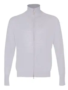 Кардиган с вырезом на молнии Eleventy, серый