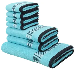 Мой домашний комплект полотенец "Джонни" My home (7 шт.), бирюзовый