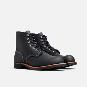 Red Wing Iron Ranger 8084 мужские 6-дюймовые ботинки до щиколотки из черной промасленной кожи с мыском Red Wing Shoes