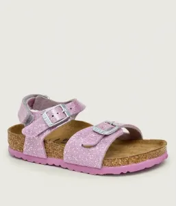 Детские кожаные сандалии AS Kids Rio narrow fit Birkenstock, розовый
