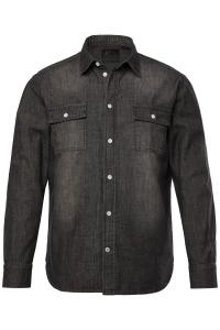 Рубашка на пуговицах классического кроя JP1880, Black