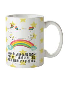 Детская кружка Единорог и радуга с надписью белого цвета Mr. & Mrs. Panda