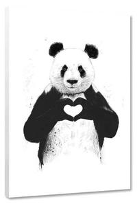 Картина на холсте Hustling Sharks All you need is love, белый