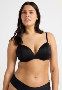 Бюстгальтер пуш-ап SHINY MICRO Lindex, черный