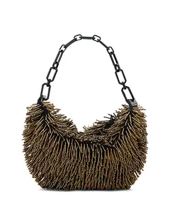 Миниатюрная сумочка Madea из цепочек и бусин Allsaints, золотой