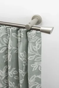 Карниз для штор GARESA "MOLIS", 1 направляющая, желаемая длина, комплект для штор, простой монтаж, выдвижной, настенный монтаж, клин 290 см, Ø 20 мм, цвет mattchromfarben