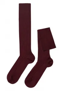 Длинные ребристые носки до колена Calzedonia, Burgundy