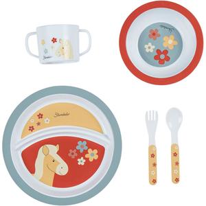 Детский набор посуды Horse Sunny Sterntaler, Mattrot