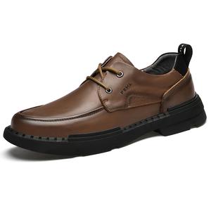 PEHL Мужские повседневные туфли мужские низкие топы коричневые, цвет Brown