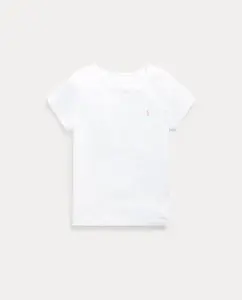 Футболка для девочки из джерси с изображением лошади Polo Ralph Lauren, белый