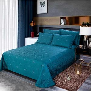 Generic Комплект постельного белья из египетского хлопка 600TC со стеганым покрывалом