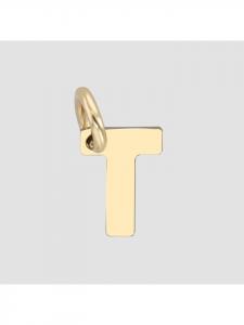 Adeliás Кулон унисекс - кулон в виде буквы N, изготовленный из золота 375 пробы