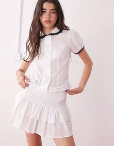 Юбка-сорочка белого цвета Collusion