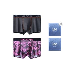 Бокс мужских трусов в подарок, 2 полоски Lee, темно-серый