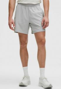 Спортивные шорты lululemon PACE BREAKER REFLECTIVE KNIT LINERLESS 18CM, White Silver Drop/White