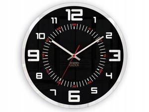 Настенные часы ModernClock ORION, 30x30x4 см цвет glas schwarz