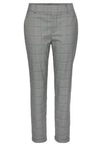 Обычные брюки Lascana, черно-белый