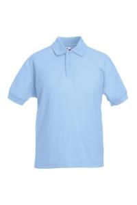 Рубашка-поло из пике 65/35 (2 шт. в упаковке) Fruit of the Loom, синий