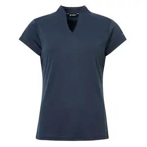 Футболка Abacus Golf Hammel Recycled woman short sleeve v neck, синий