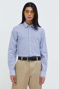 Хлопчатобумажную рубашку Hugo, синий