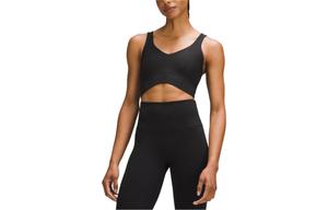 V-образный вырез безрукавка спортивная женская Lululemon, черный/BLK