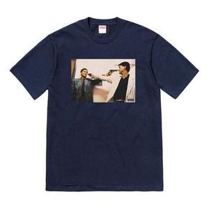 Футболка fw18 the killer trust navy tee Supreme, синий