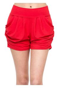 Женские шорты для отдыха с карманами красного цвета White Label