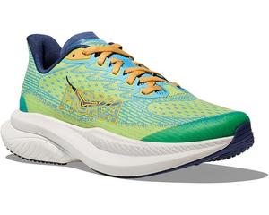 Кроссовки Hoka Kids Hoka Kids Mach 6 Sneaker(Big Kid), цвет Lettuce/Bellwether Blue