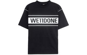 Футболка унисекс черная We11Done, черный
