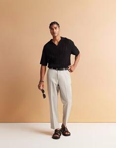 Укороченные брюки прямого кроя ASOS DESIGN светло-серого цвета