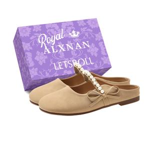 Женские сандалии с закрытым носком, противоскользящие Alxnan, Ecru+Box