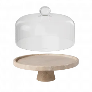 Сервировочная миска с ножкой Villeroy & Boch Manufacture Travertine, бежевый