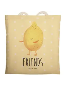 Шоппер Mr. & Mrs. Panda, желтый пастельный