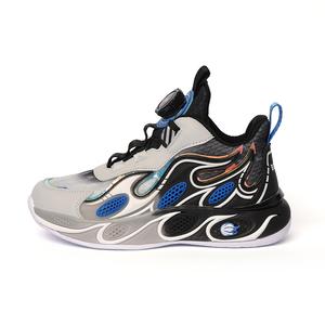 Детские баскетбольные кроссовки с высоким берцем, устойчивые к скольжению и износу BELLE, черный