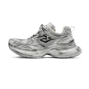 SENGUOGUO Антискользящие износостойкие низкие массивные кроссовки унисекс потертый серый, цвет Distressed Gray