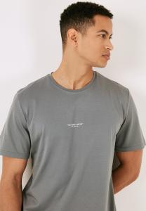 Базовая футболка Regular Fit Buratti, сине-серая