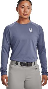 Under Armour женская бейсбольная толстовка 22, Aurora Purple-White