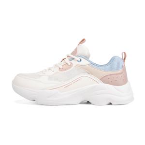 XTEP Женские бежево-голубые кроссовки на массивной подошве с амортизацией, цвет Beige Blue