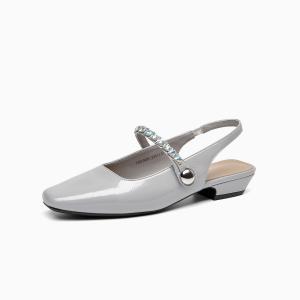 GEMEIQ Женские туфли на платформе с массивным каблуком серые, цвет Gray