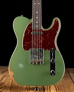 Fender Limited Edition Relic '64 Telecaster - состаренный металлический зеленый шалфей