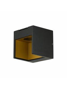 Licht-Erlebnisse Наружный настенный светильник, класс энергоэффективности G, (Ш)9 x (В)9 см, черно-золотой