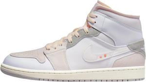 Баскетбольные кроссовки Nike Air Jordan 1 Mid для мужчин, White/Neutral Grey/Phantom
