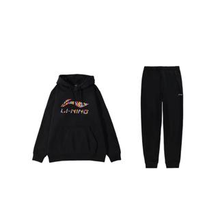 Толстовка и брюки спортивные LiNing Sports Life Collection унисекс черные