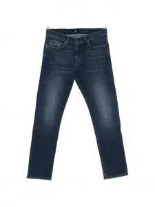 Джинсы из денима с пяти карманами, зауженного кроя 7 For All Mankind, синий