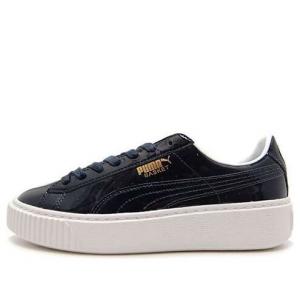 Кроссовки basket platform patent peacoat Puma, синий