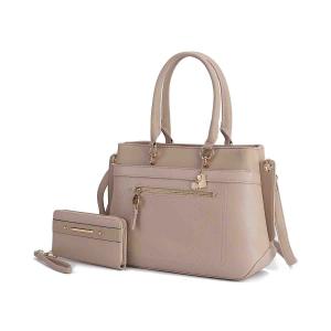 Женская сумка Gardenia Tote с кошельком из веганской кожи от Mia K MKF Collection By Mia K., серо-коричневый