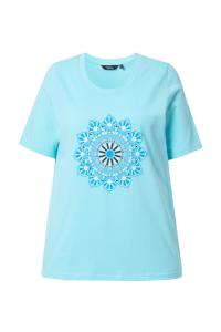 Рубашка Ulla Popken, лазурный/аквамариновый