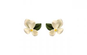 Серьги-гвоздики женские Muyan, Gardenia Stud Earrings