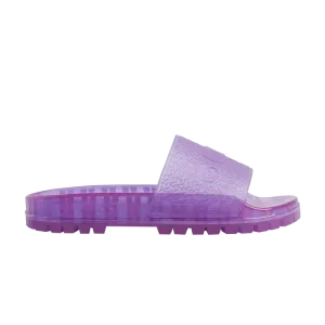 Кроссовки Gucci Adidas x Gucci Wmns Slide, фиолетовый