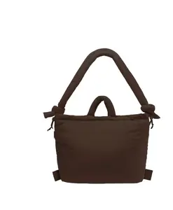 Мягкая сумка шоколадного цвета, универсальный стиль. Olend, коричневый